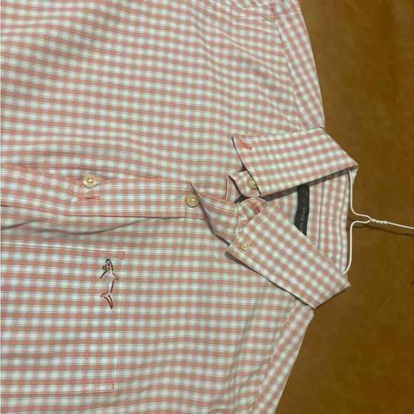 Greg Norman Men’s Longsleeve Size S/P NWOT Button up Orange Check Preppy - Picture 13 of 13